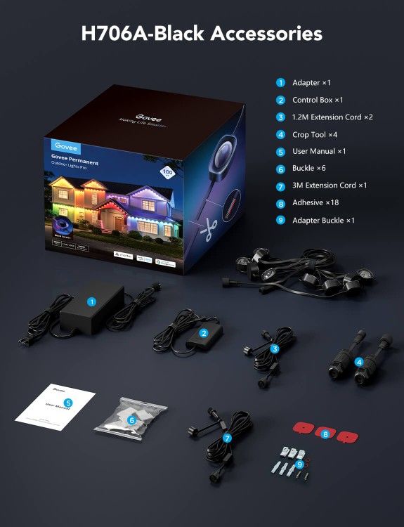 Govee Permanent Outdoor Lights Pro 100ft. 