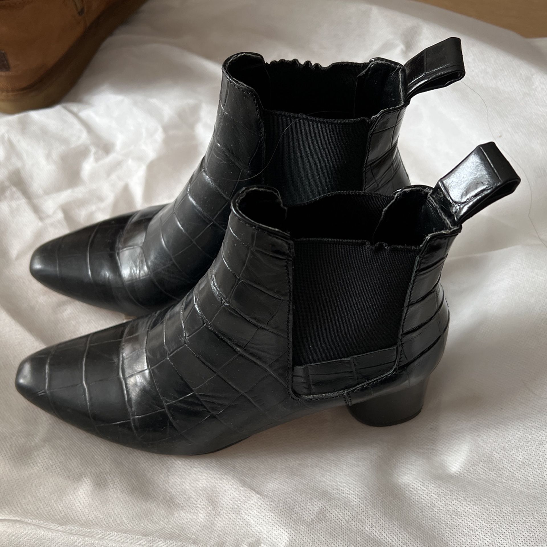 Zara Leather Booties -Free