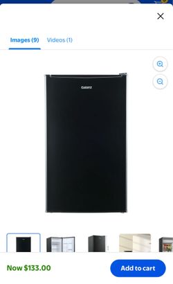 Galanz 3.3 Cu Ft Compact Refrigerator, Black One Door Mini Fridge, Energy Star for Apartment, Dorm, Office, Bedroom