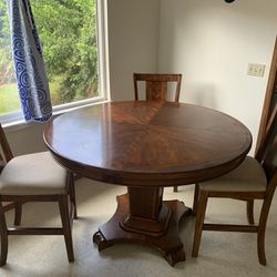 Strong Wood Table for Eating or Work Bench
