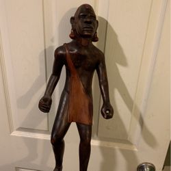 African Wooden Statue 