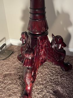 End Tables With Figurines At Base