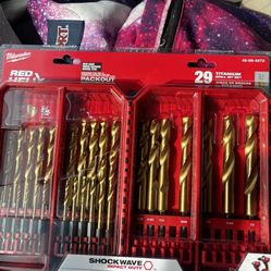Brand New Milwaukee 29pc Shockwave Drill Bit Set 