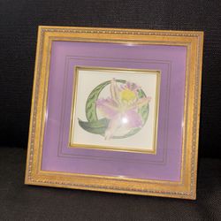 Beautiful design framed, orchid, print
