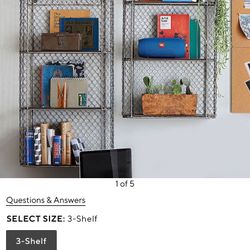 Metal 3 Tier Shelving Walls Pottery Barn 