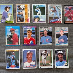 1980s ROOKIE Baseball Card Hall Of Fame Lot of 13 Different 1983 Topps Ryne Sandberg Puckett