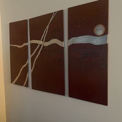 Unique Rare Custom Metal Panel Wall Art 