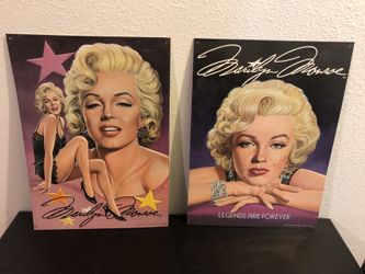 Metal Marilyn Monroe pictures $20 for both