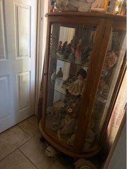 6ft curio cabinet