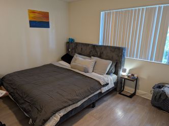 King size Bed with Lavender Mattress