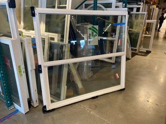 PLYGEM 59.5″x55.5″ White Frame Vinyl Window