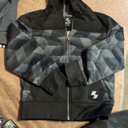 Black Gray Hoodie 