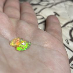 1 Ct And 1.55 Ct Welo Opal Faceted 