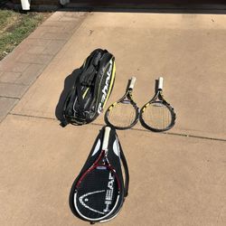 Tennis Rackets & Bag bundle $150