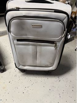 Light gray luggage