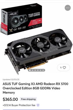 Asus TUF 5700XT Offers Accepted