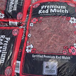 Red Premium Mulch – $2.95 per Bag 🪵