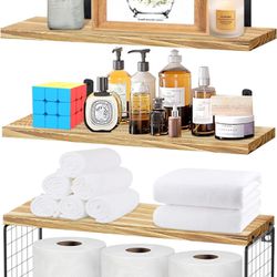 4/Shelves, Bathroom Shelves with Storage Basket, Wall(١٥٤)رقم ج