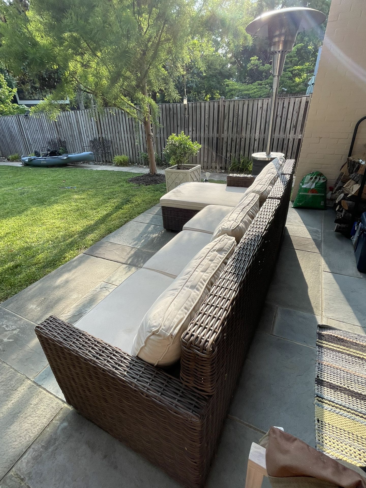 Outdoor Sectional - 3 Piece With Cushions 
