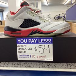 Jordan Retro 5 Low Size 10 