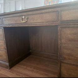 Vintage Executive Double Pedestal Desk