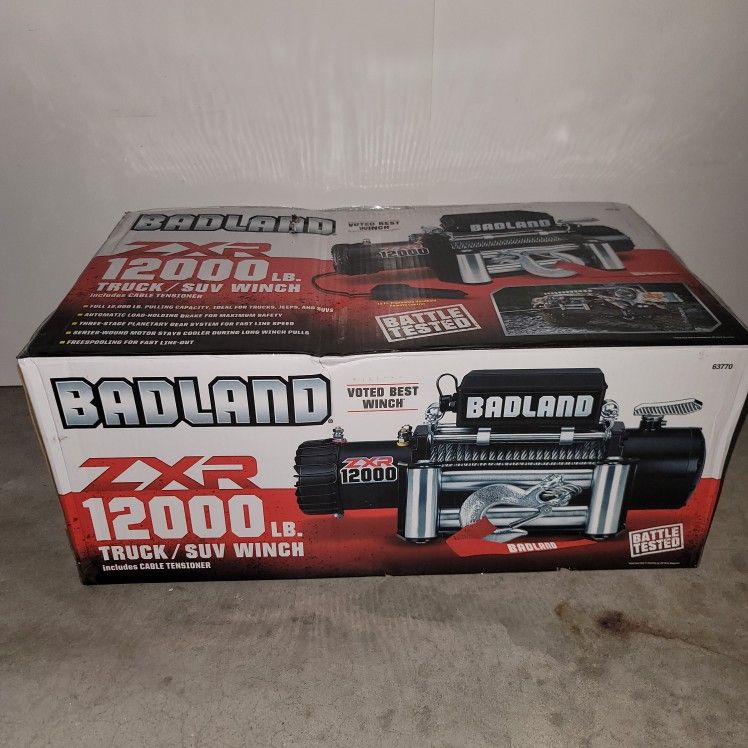 New Badland 12,000lb Winch w/ Remote
