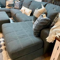 Brand New Ashley Ambee Slate Sectional Oversized 