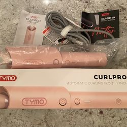 TYMO curlpro automatic curling iron safety wand PINK curl pro NEW in box