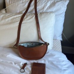 Lyons leather small bee purse