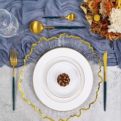 Clear Charger Plates 