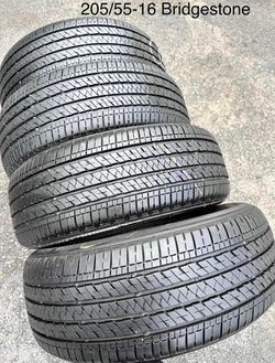 205/55r16 Bridgestone Tires Con 80% de vida las 4