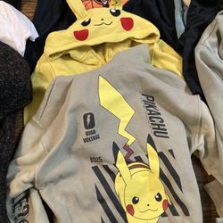 12 Piece 3-4 Years Old Boy Kid Clothes Hoodie Pikachu  Pokémon Short Pant Yellow
