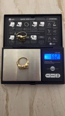 14k gold nugget ring 6.6g size 10
