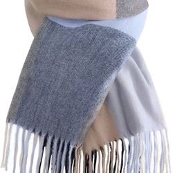 Soft Cozy Plaid Scarf, Long Blanket Scarf, Winter/Fall Pashmina Shawls and Wraps