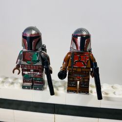 Mandalorian Bounty Hunters 2pc Star Wars Minifigure Set LEGO Compatible