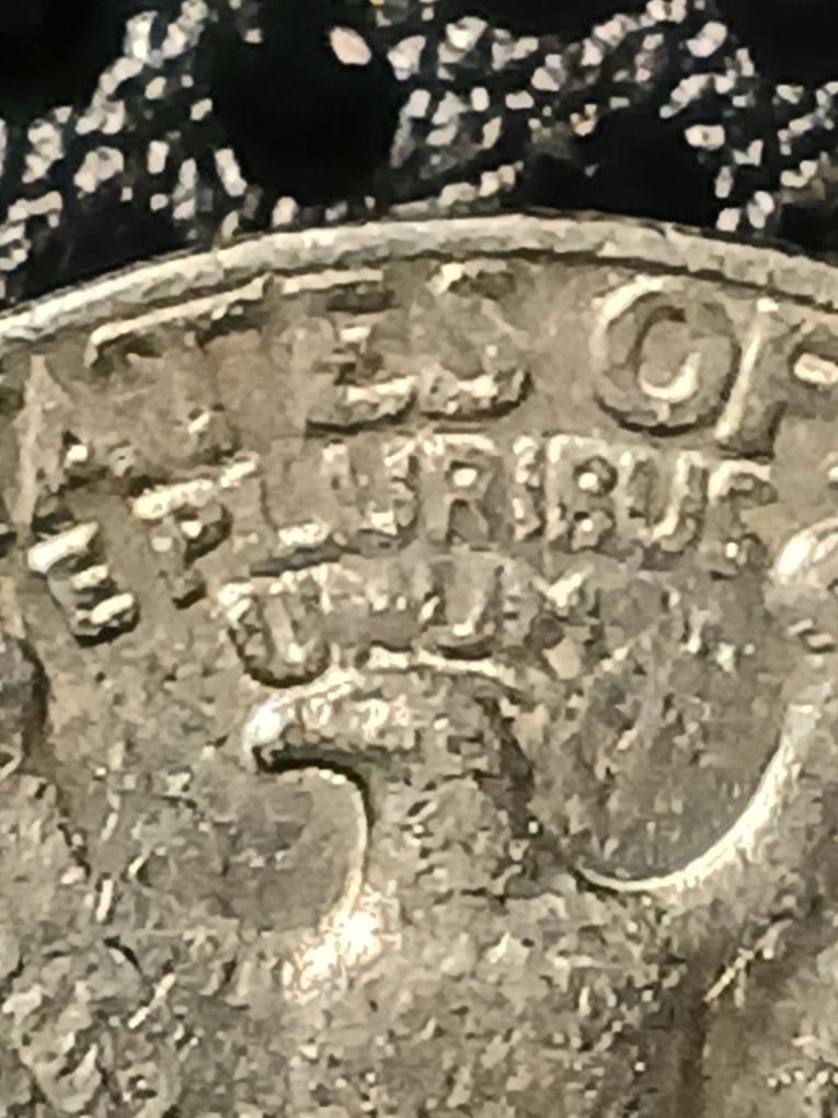 1984 Quarter Struck Through Grease