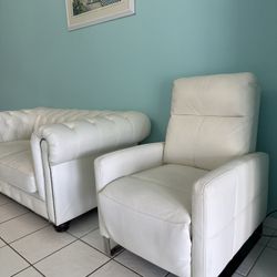 White Leather chair