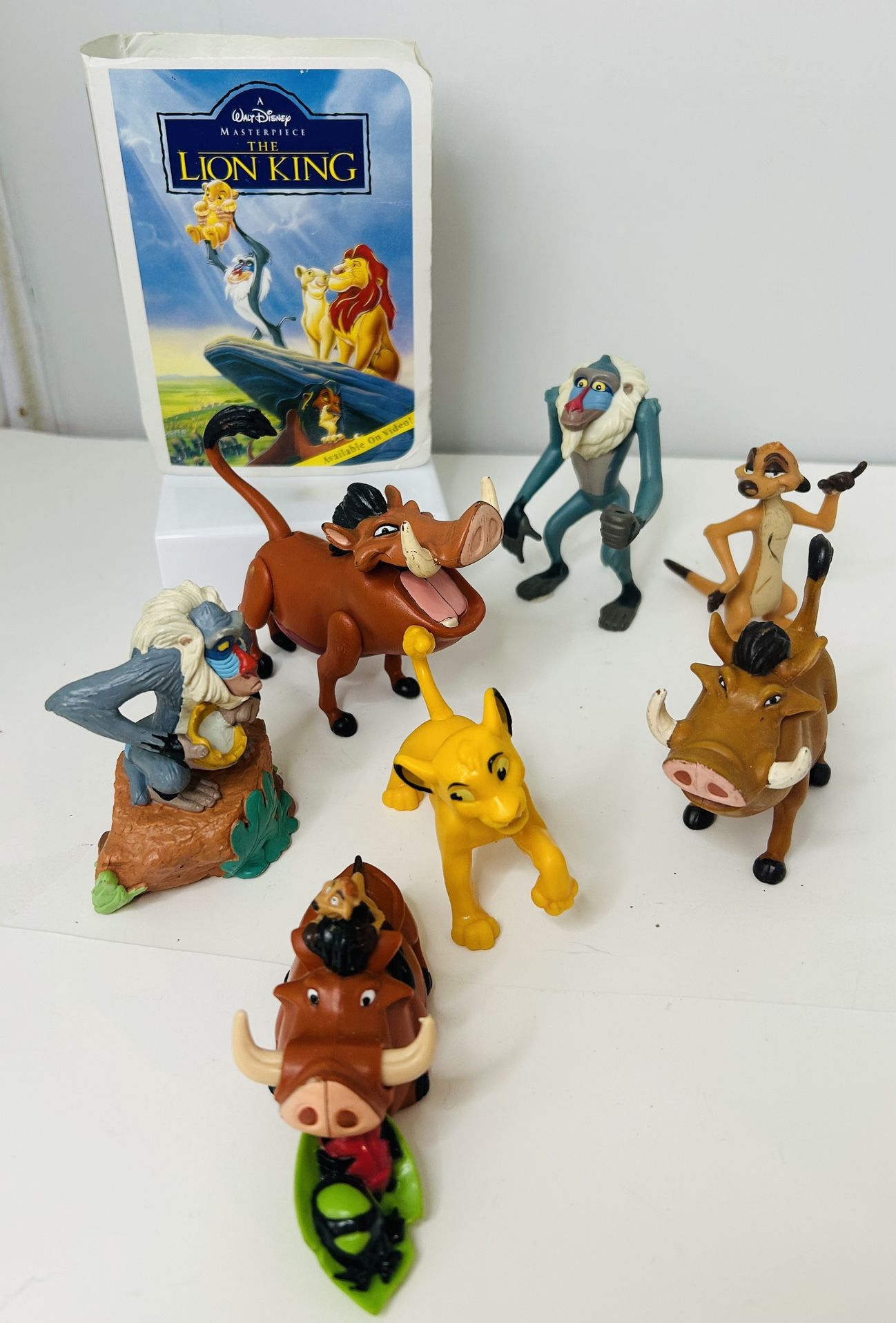 Lot Vintage 1990s Disney Lion King Toys Action Figures Simba, Scar, Nala