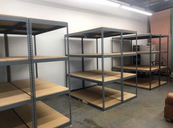 Warehouse Storage Rack Industrial Shelves 72 in W x 24 in D Shelving Similar To Uline And Grainger Delivery Available