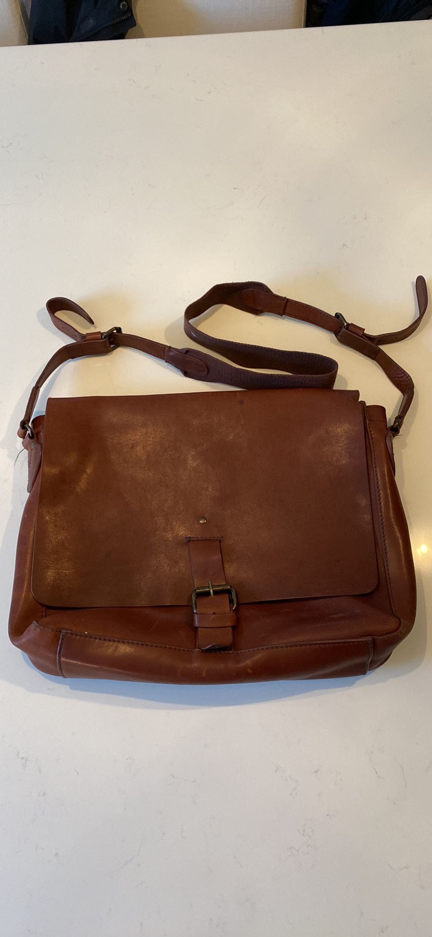 Ll Bean Leather Messenger Bag