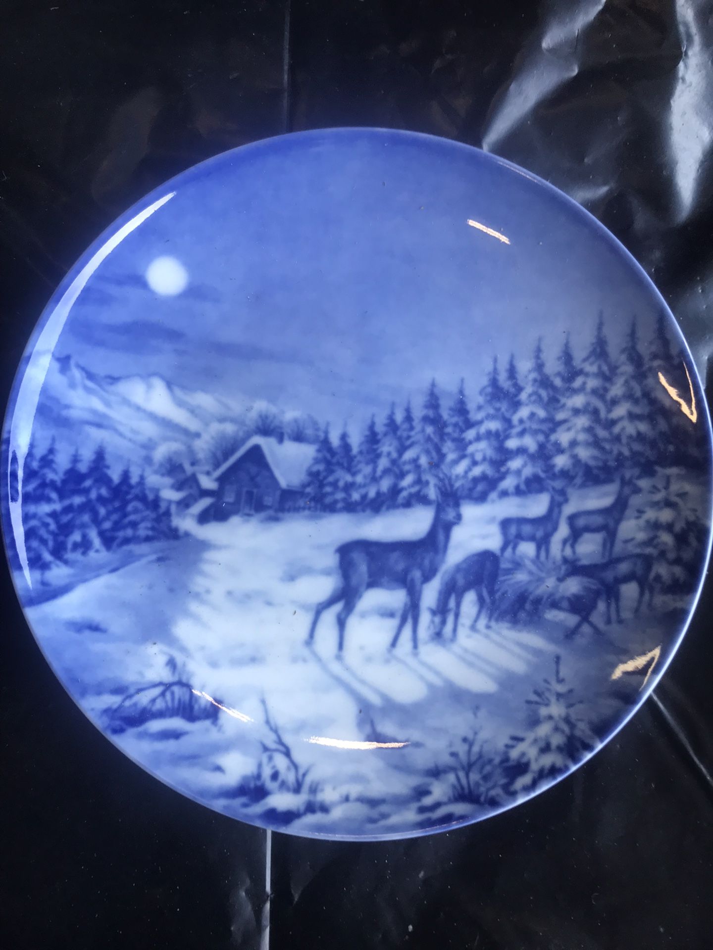 Fürstenberg West Germany Limited Edition Series Wall Plate Christmas 1975.
