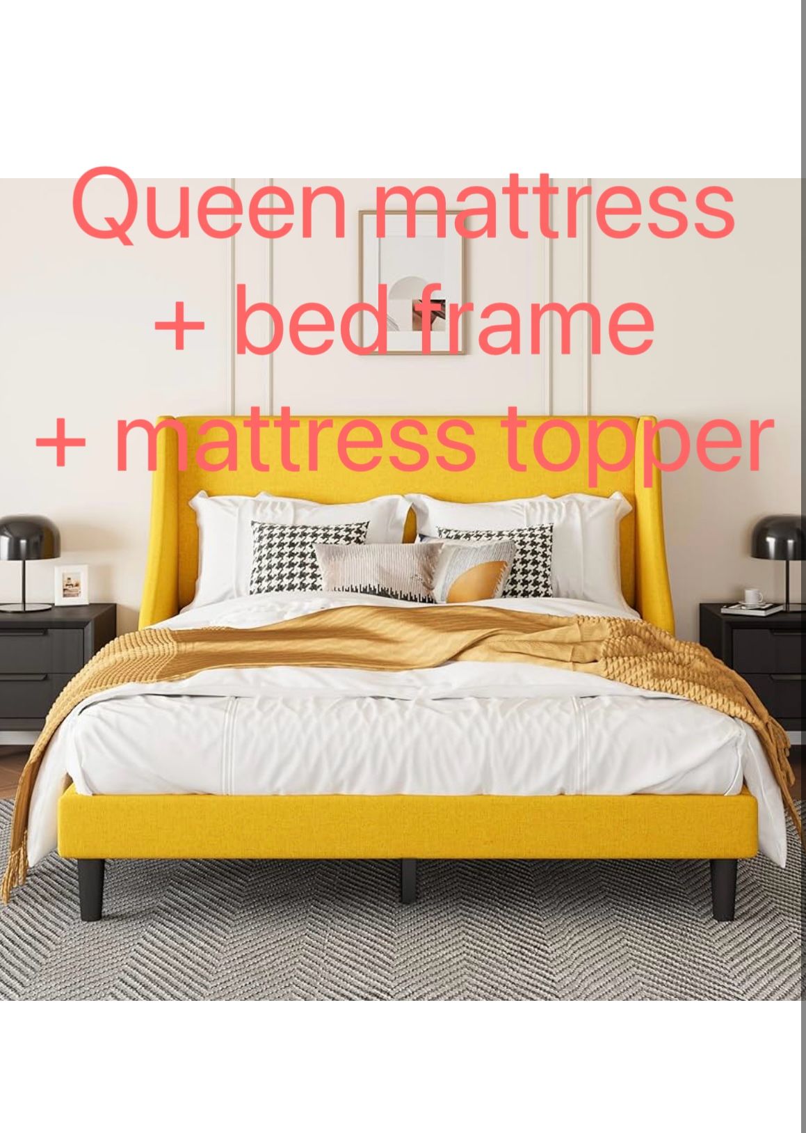 Queen Mattress Queen Bed Frame Mattress Topper