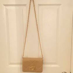 Bebe Beige Crossbody Purse 