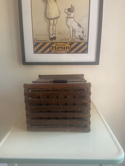 Vintage Egg Crate with Original Cardboard Inserts (13”w x 13”d x 9 1/2” h)