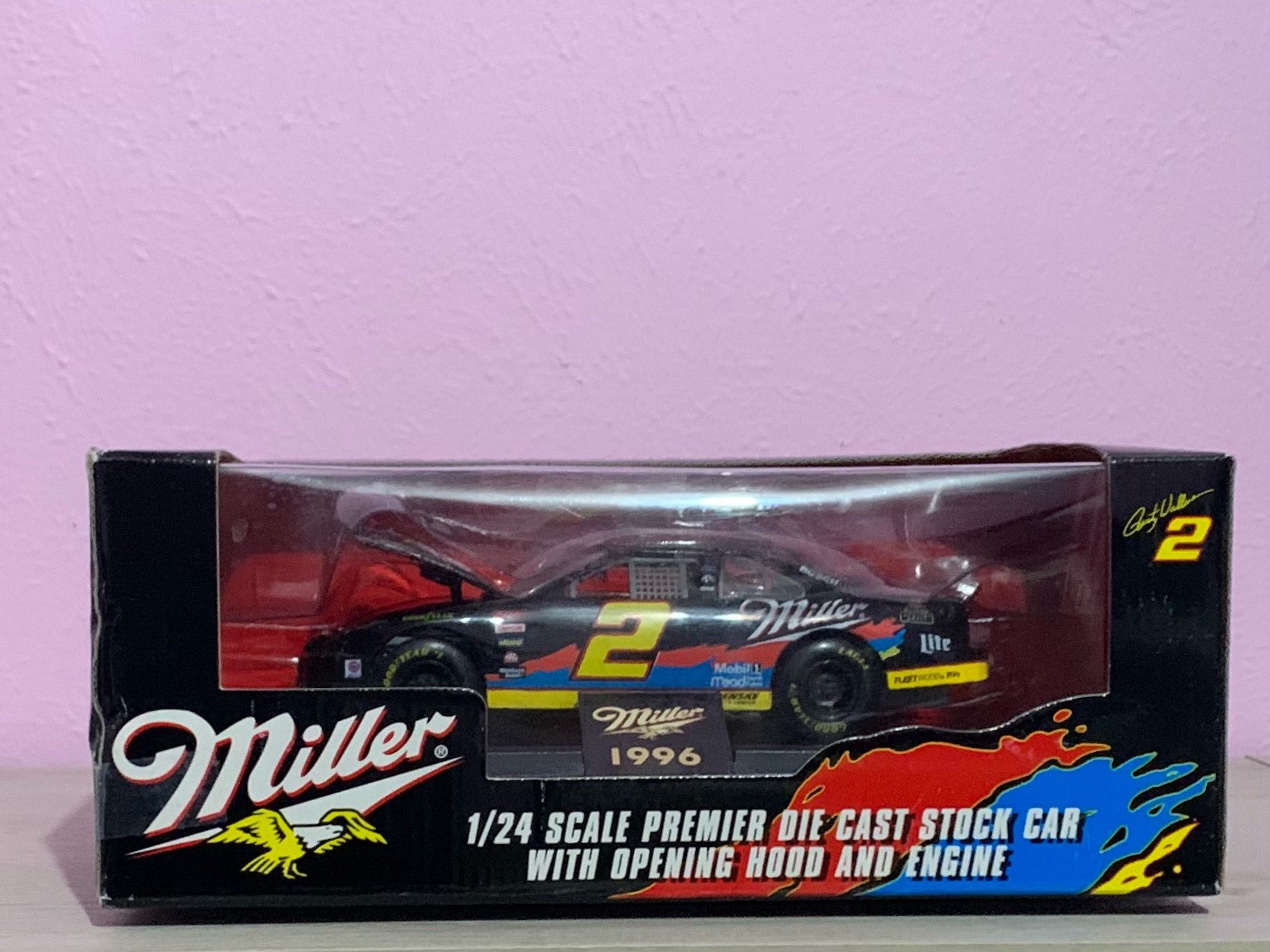 1996 1/24 NASCAR Driver Rusty Wallace Miller #2 by Action Racing