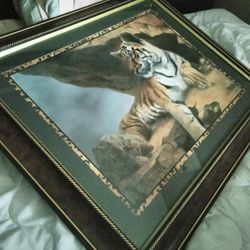 Tiger Picture And Frame From Home Interior Decorating 