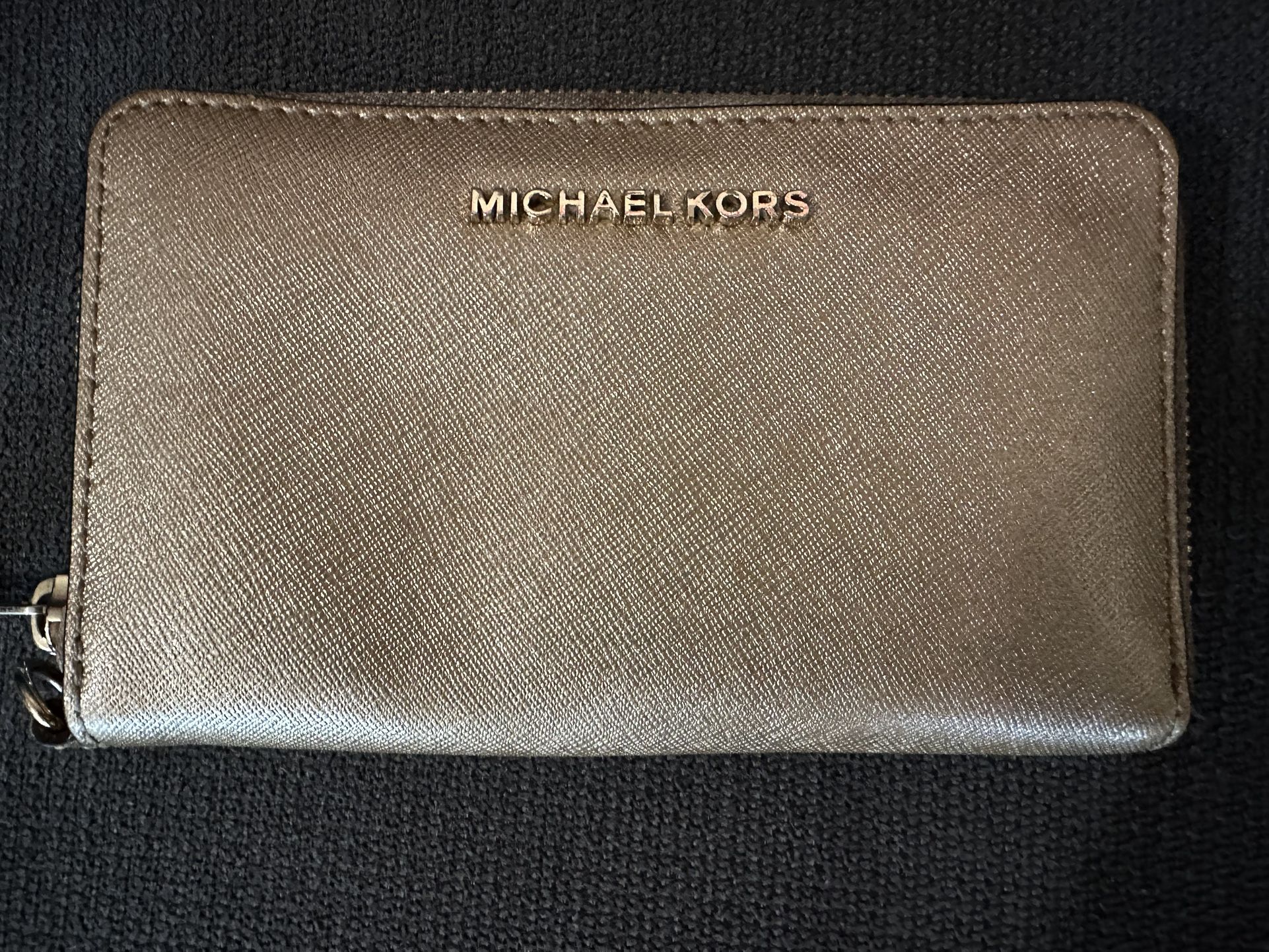 Gold Michael Kors wallet 