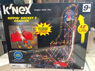Vintage K’NEX Rippin’ Rocket 2 Coaster NEW Unopened 545 Pc Motorized Set