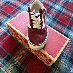 Burgundy vans