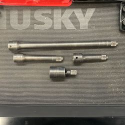 4 pc 1/2" Drive Impact Extension Set